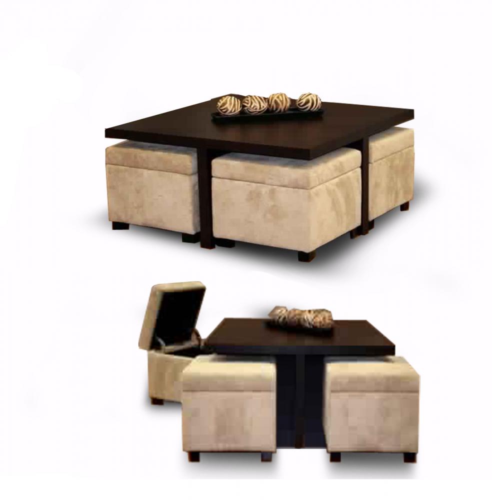 Pouf Table Storage Pouf