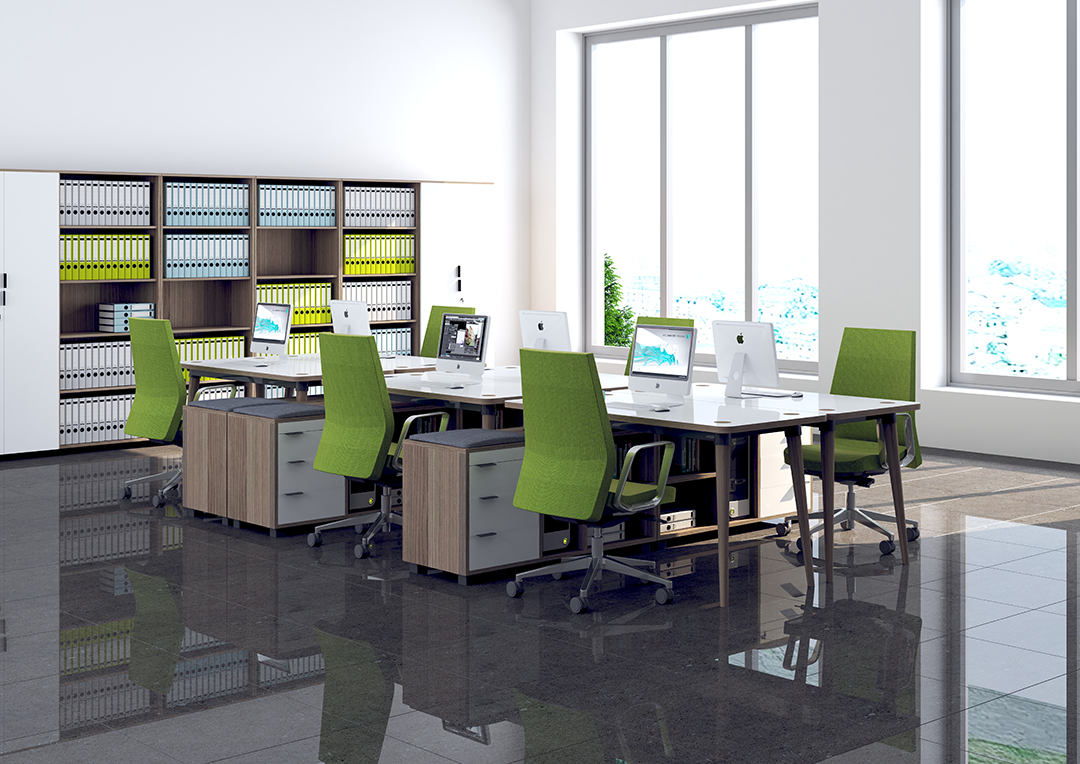 Domino Desk with Side