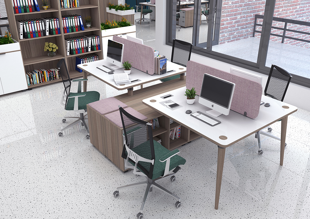 Domino Desk with Side