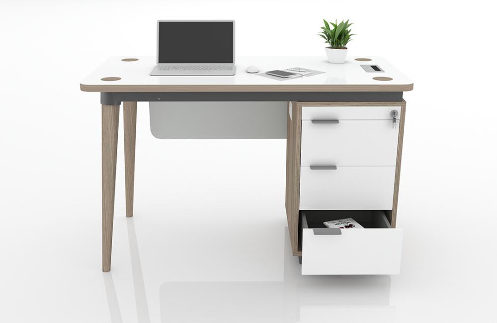 Domino Free Desk with Drawers