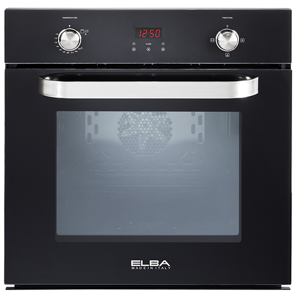 Elba Fan Gas Oven 60 cm black