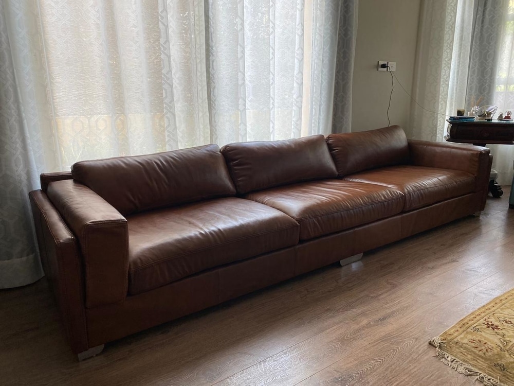 The Leather sofa