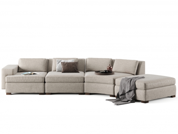 CL.AW Radial Four Seater Sofa | Esorus - Interior Sourcing