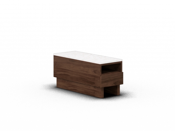 TA.BE Stand Alone Table - White Marble