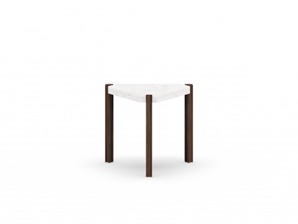 T.RI Side Table - White Marble
