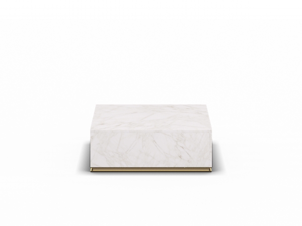 CU.BE Coffee Table - White Marble