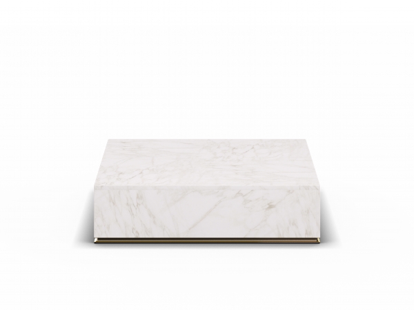 CU.BE Coffee Table - White Marble