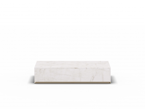 CU.BE Coffee Table - White Marble