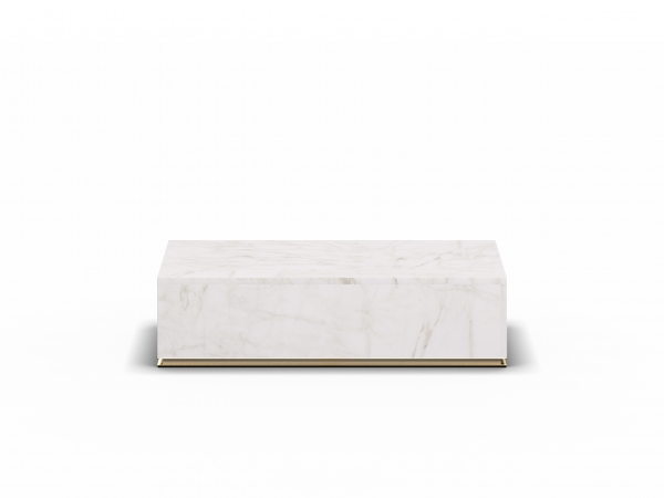 CU.BE Coffee Table - White Marble