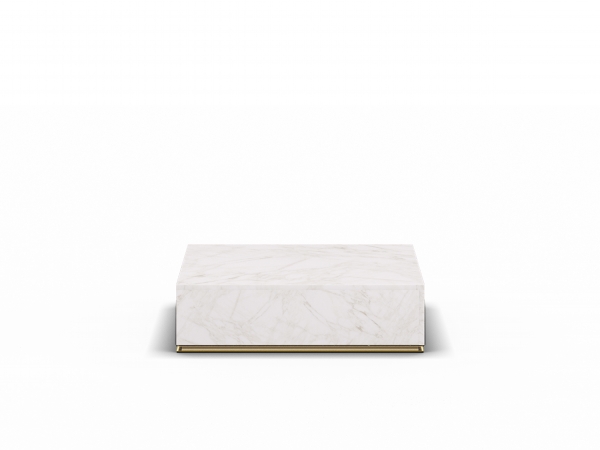 CU.BE Coffee Table - White Marble