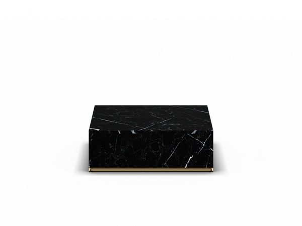 CU.BE Coffee Table - Black Marble