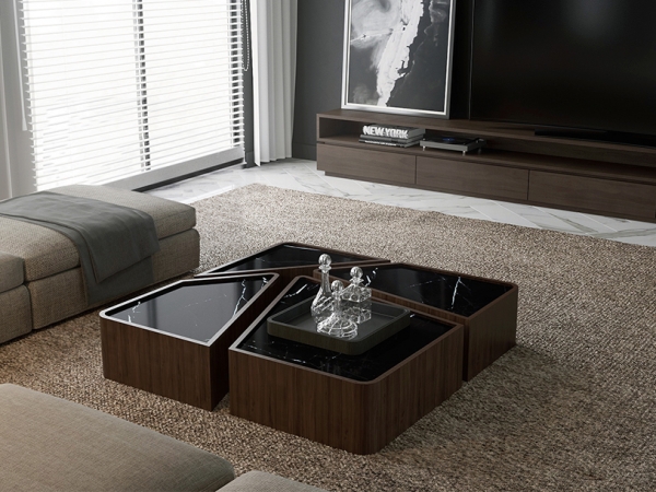 MA.TI Coffee Table - Black Marble