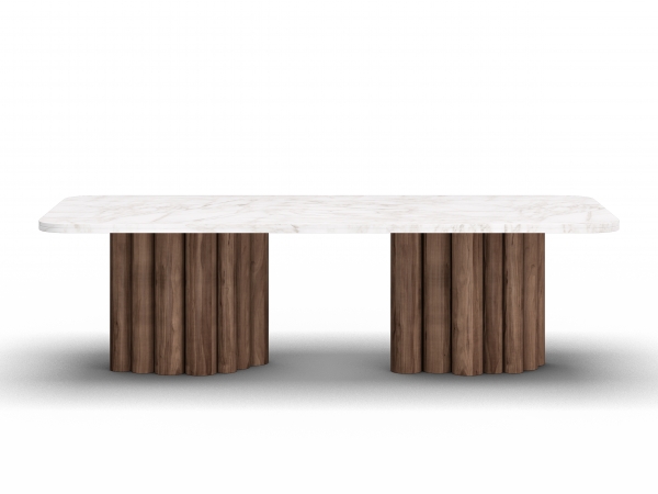 FR.ST Wood Dining Table - White Mable