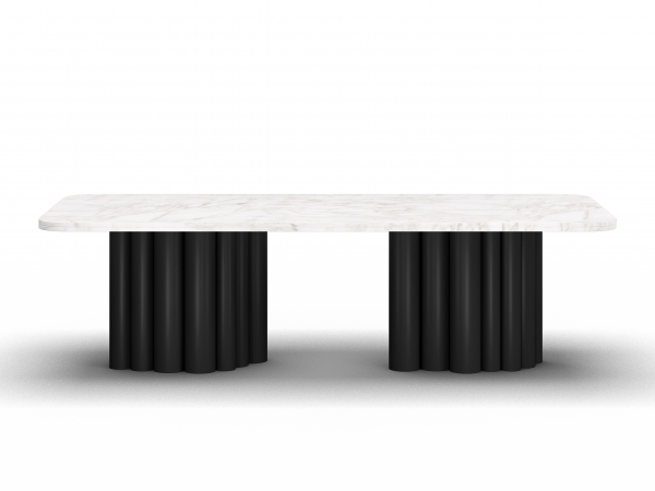 FR.ST Metal Dining Table - White Mable
