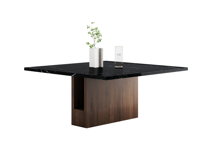 DI.NO Dining Table - Black Marble