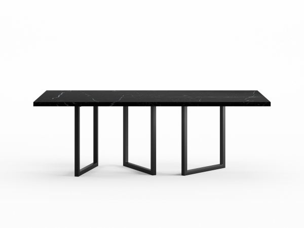 EQ.UI Dining Table - Black Marble