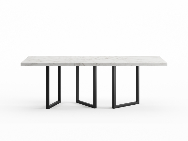 EQ.UI Dining Table - White Marble