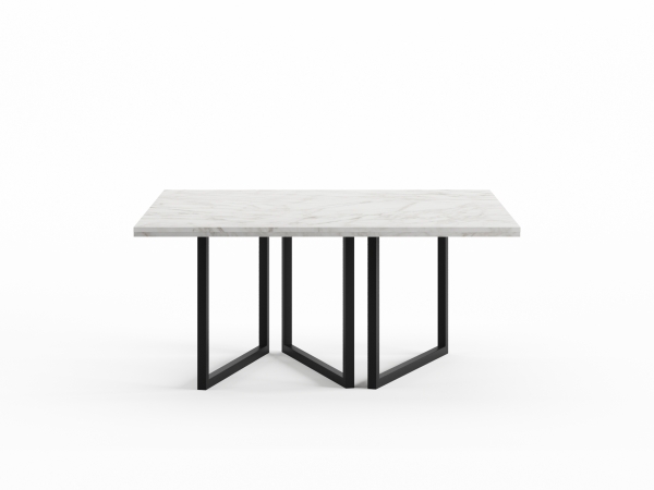 EQ.UI Dining Table - White Marble