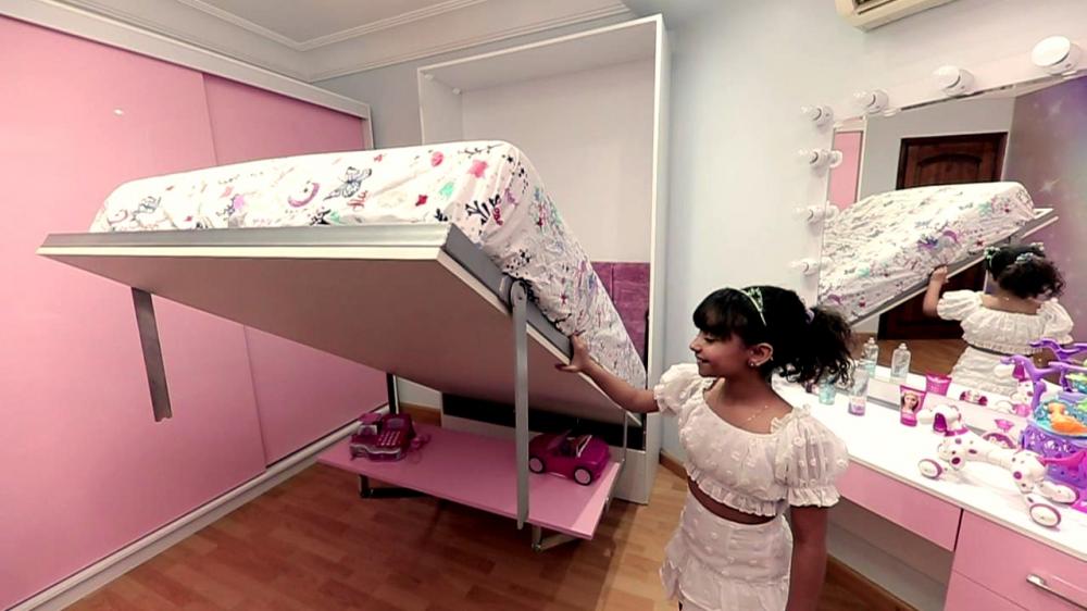 wall desk bed