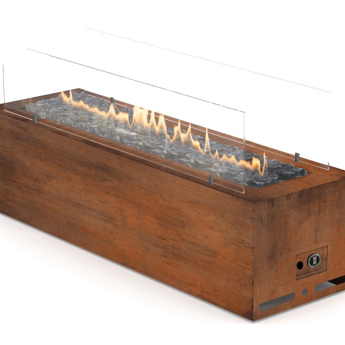 Planika Valentino – Galio Corten Automatic Outdoor Gas Fireplace