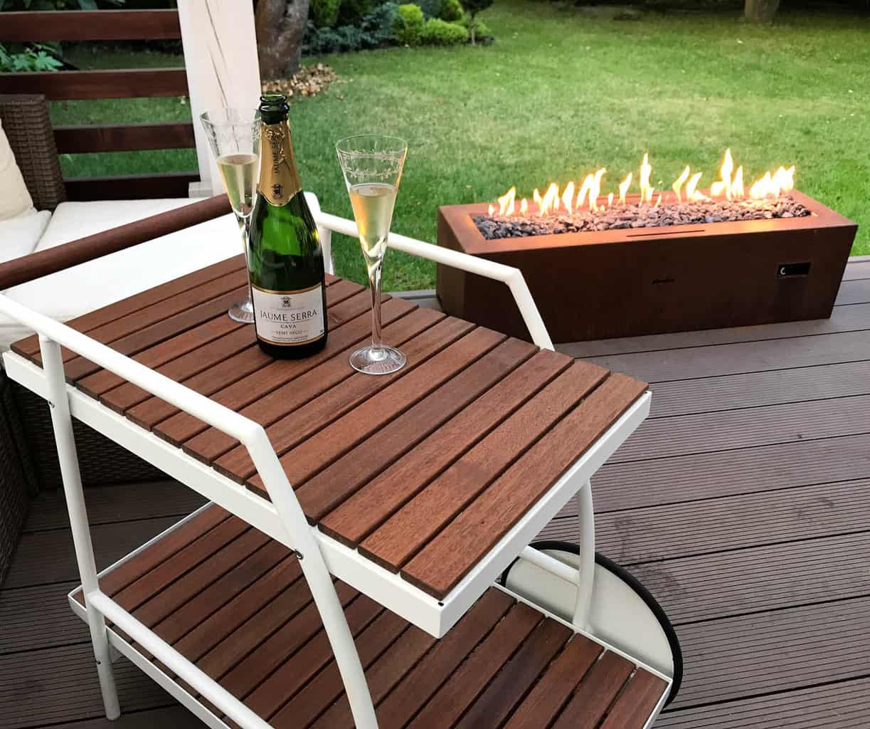 Planika Valentino – Galio Corten Automatic Outdoor Gas Fireplace