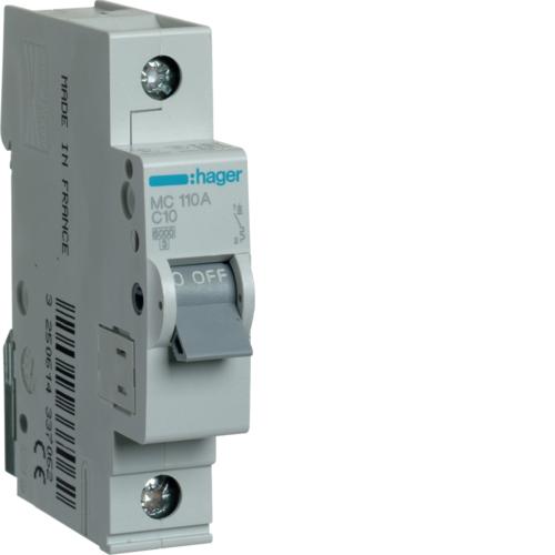 MCB, 1 Pole, 10 A, 10 KA