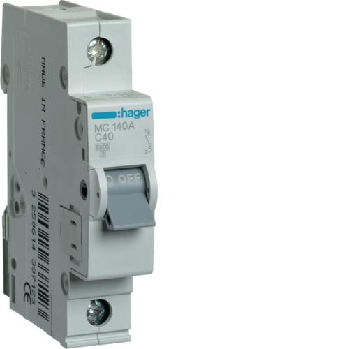 MCB, 1 Pole, 40 A, 10 KA
