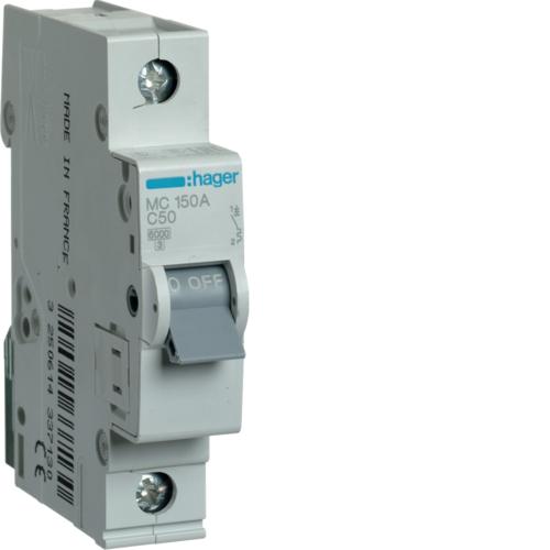 MCB, 1 Pole, 50 A, 10 KA