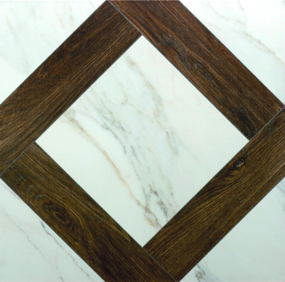 Lodge 60x60 - White Geometric 1
