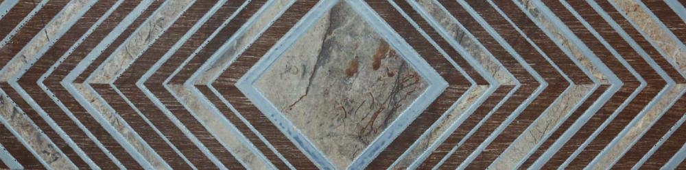Sydney 60x60-Listello Grey Metallic 15x60 cm