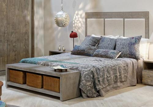 3 fabric panel bed