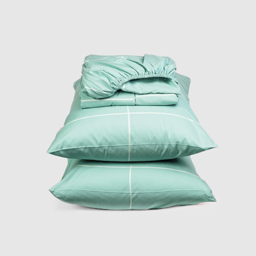 Percale Fitted Sheet Set (King)