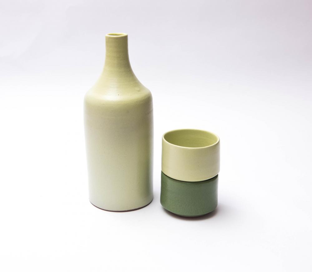 2-Cups Bottle Set Yellow