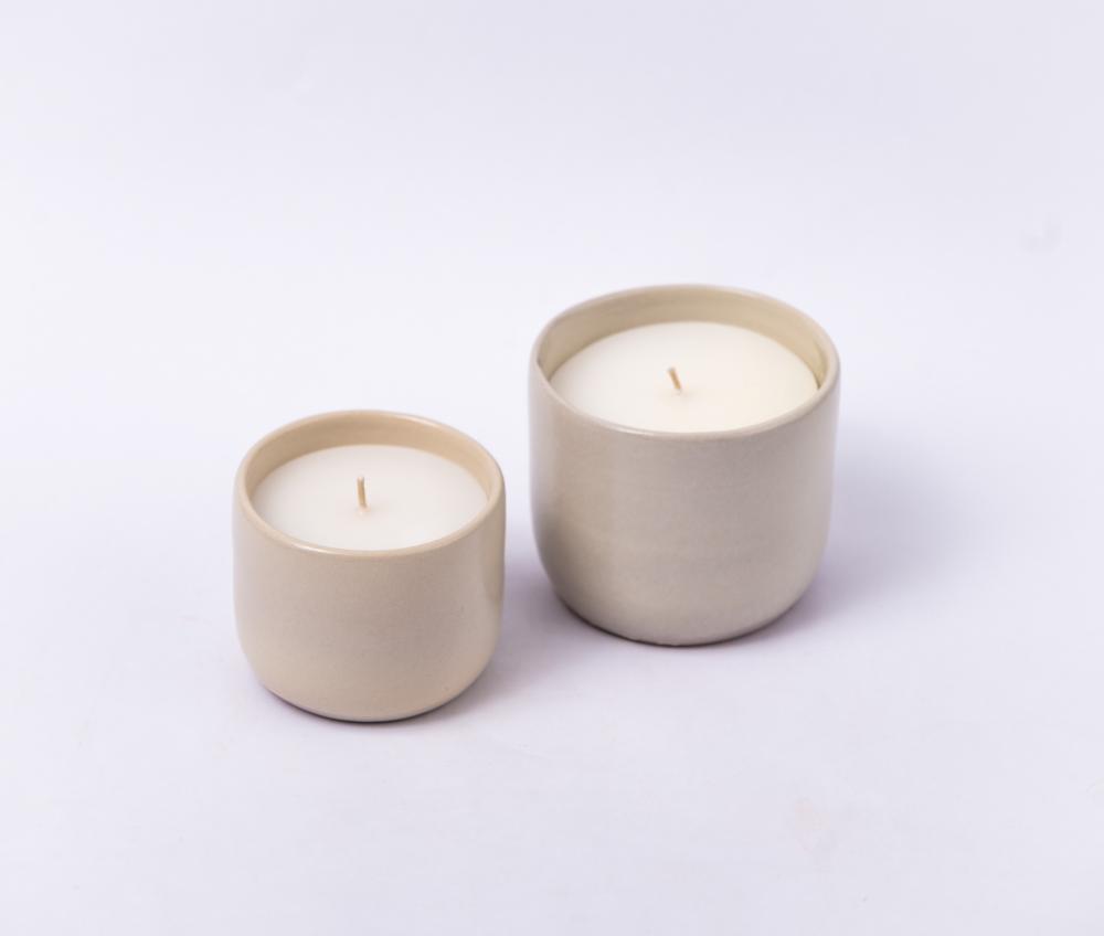 Skin Candle Set off white