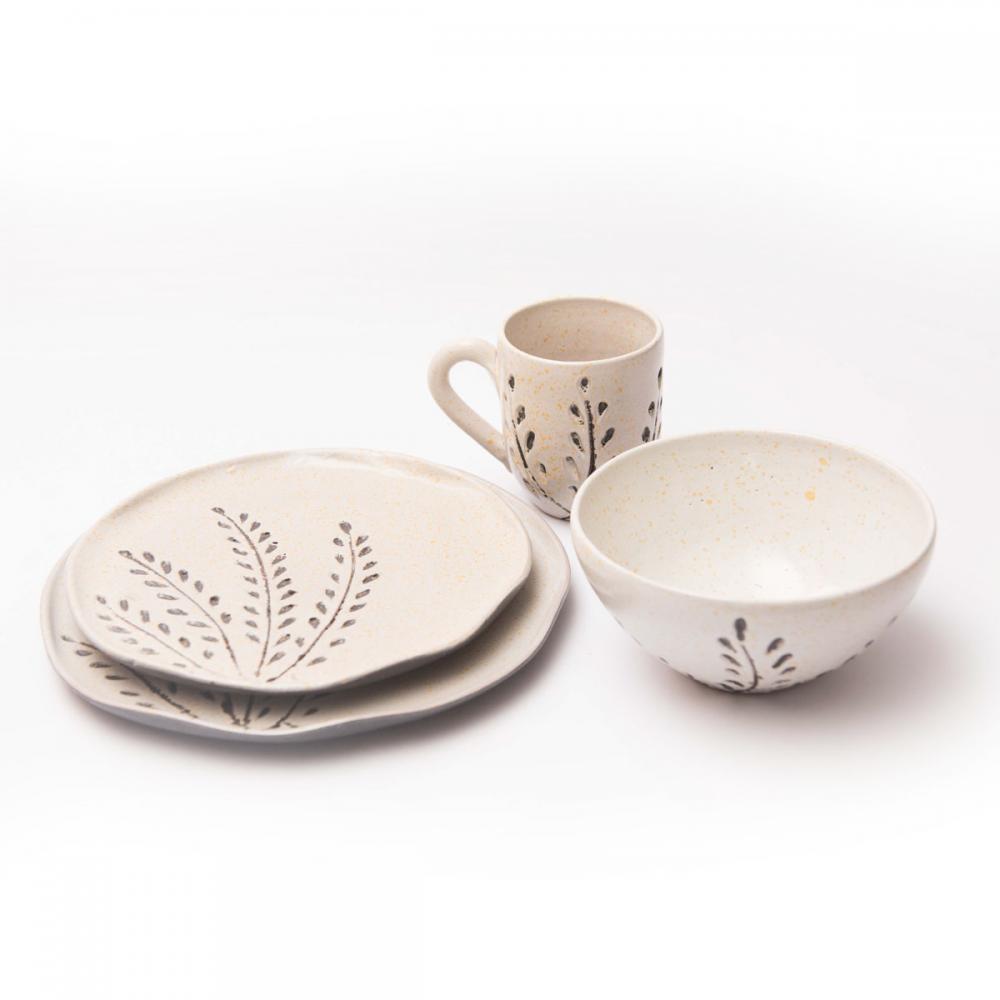 Falling Leaves Dinner set Beige