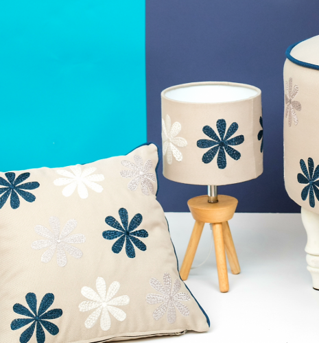 Fleurie grey table Lamp