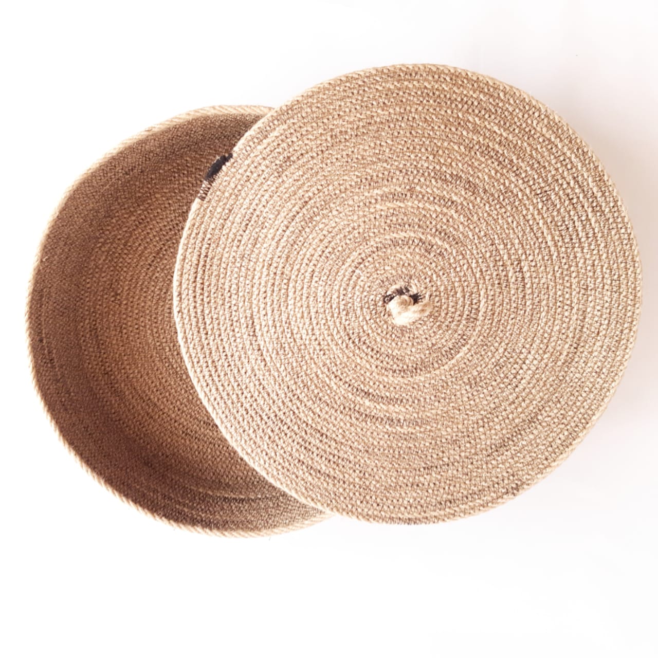 Woven Jute tray With Lid