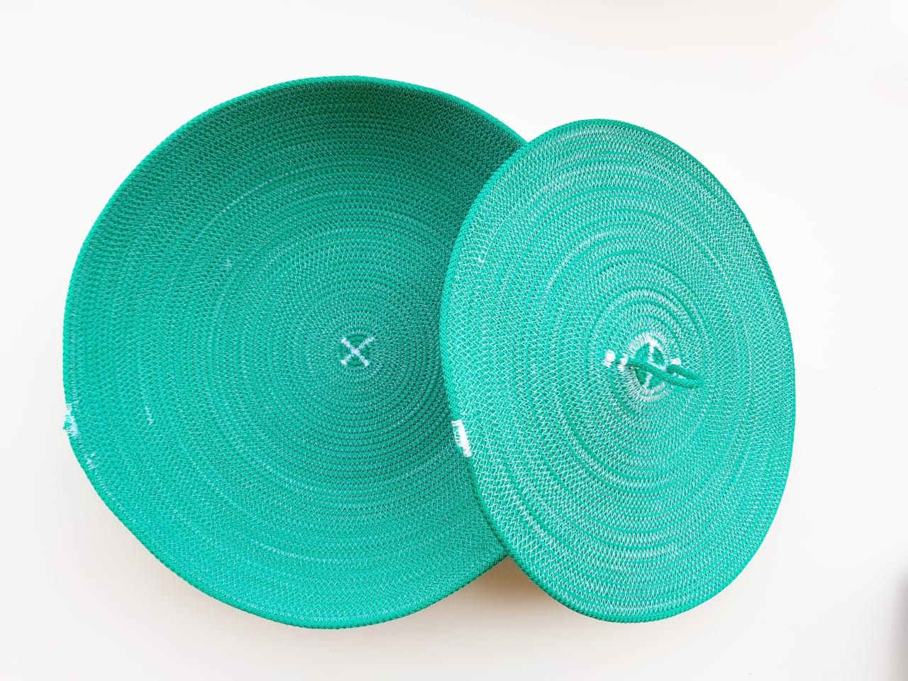 Woven Silk Rope Bread Basket with lid