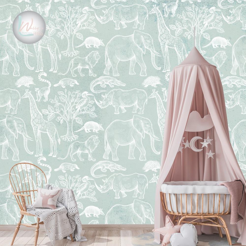 Animals pattern (Mint)