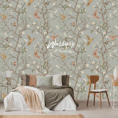 Orange Floral Wallpaper Peel and Stick and Prepasted - Bed Bath & Beyond -  36791100