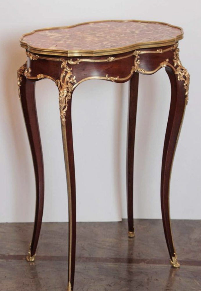 Louis XV Table with Bronze