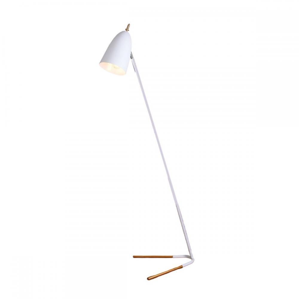 Pecker 1 Light White Floor Lamp