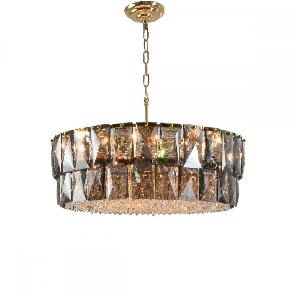 Spala 9 Lights Gold Chandelier