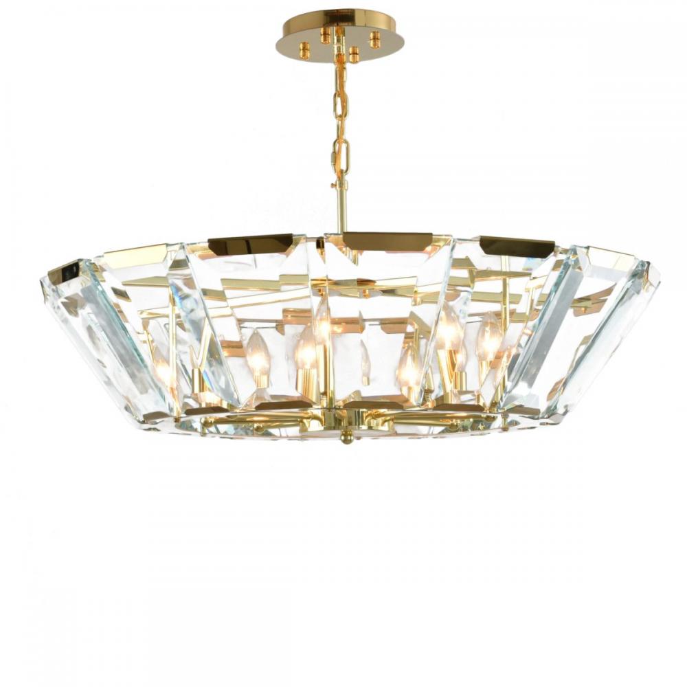 Mairo 8 Lights Gold Chandelier