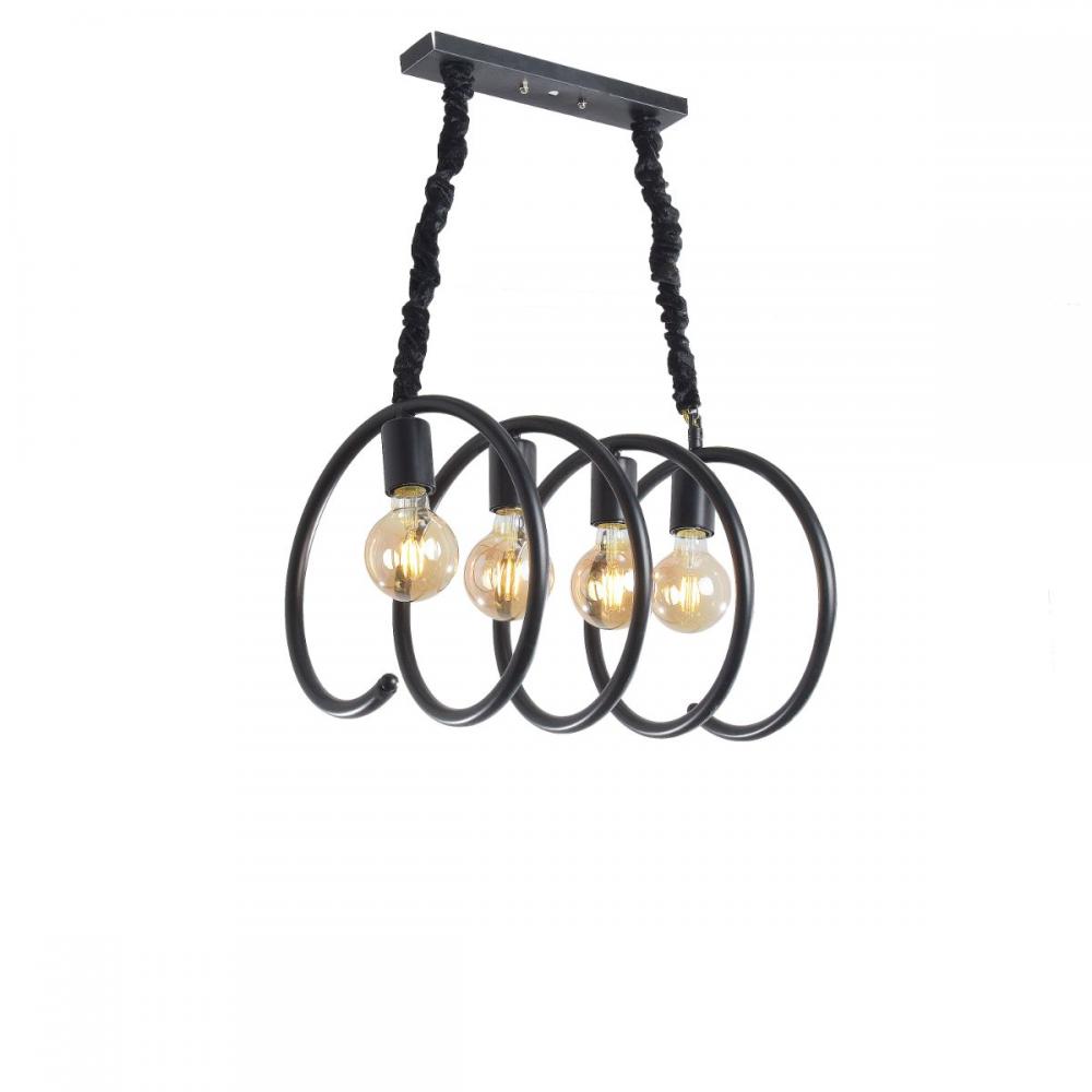 Nabi 4 Lights Black Pendant