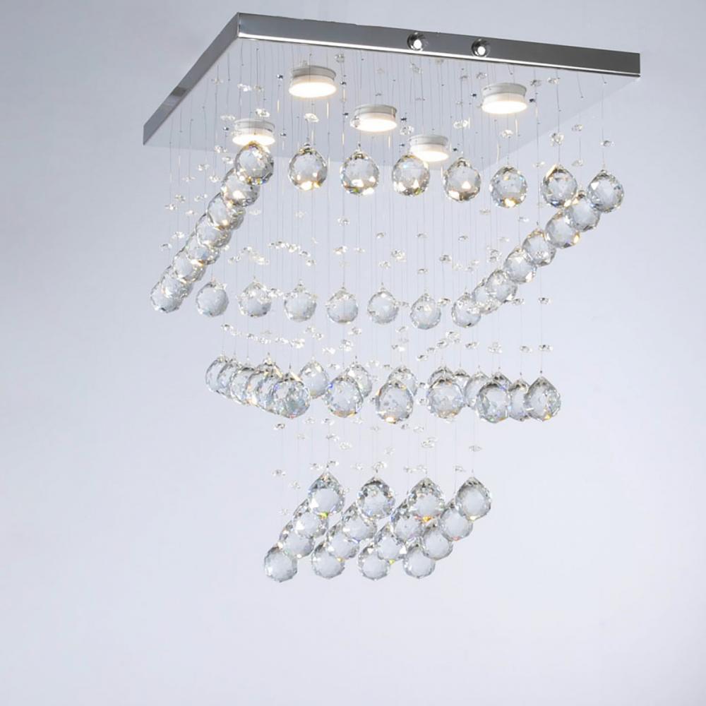 Twix 5 Lights Chrome Chandelier