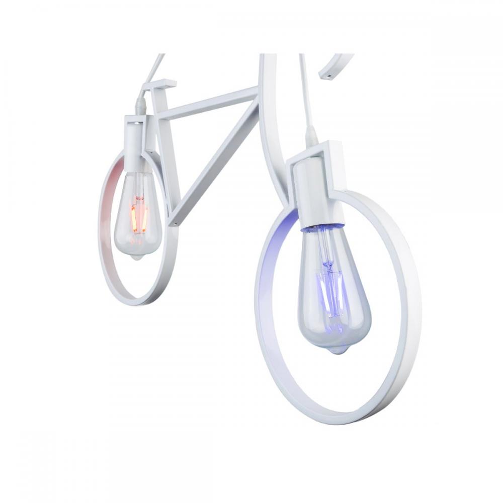 Bicycle 2 Lights White Pendant