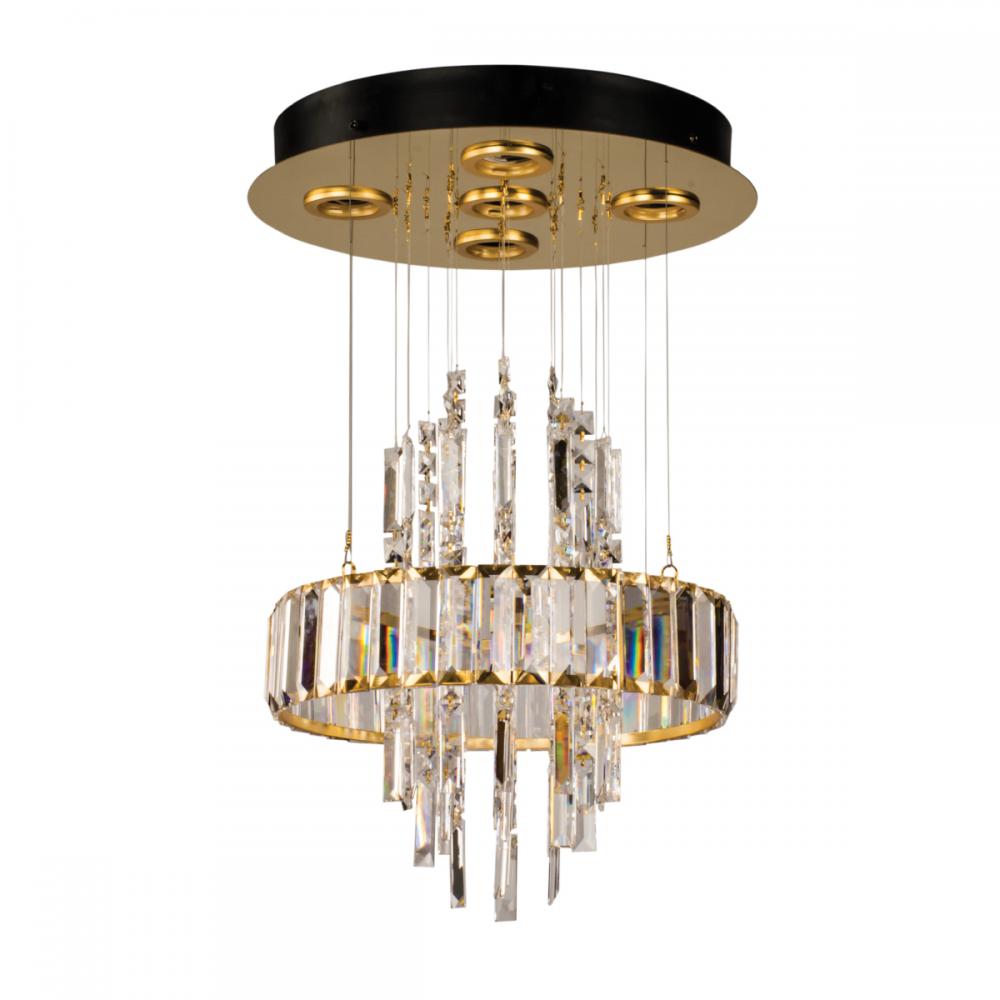 Gold Ceiling Lamp 5 Bulb - Tiara by Asfour