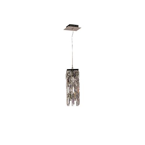 Silver Ceiling Lamp 1 Bulb - Tiara by Asfour