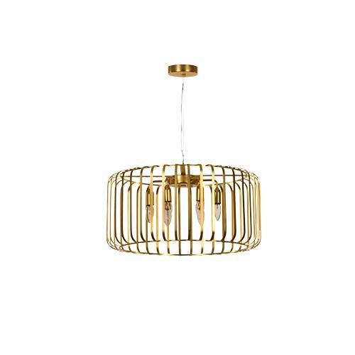 Gold Ceiling Lamp 6 Bulb - Tiara by Asfour